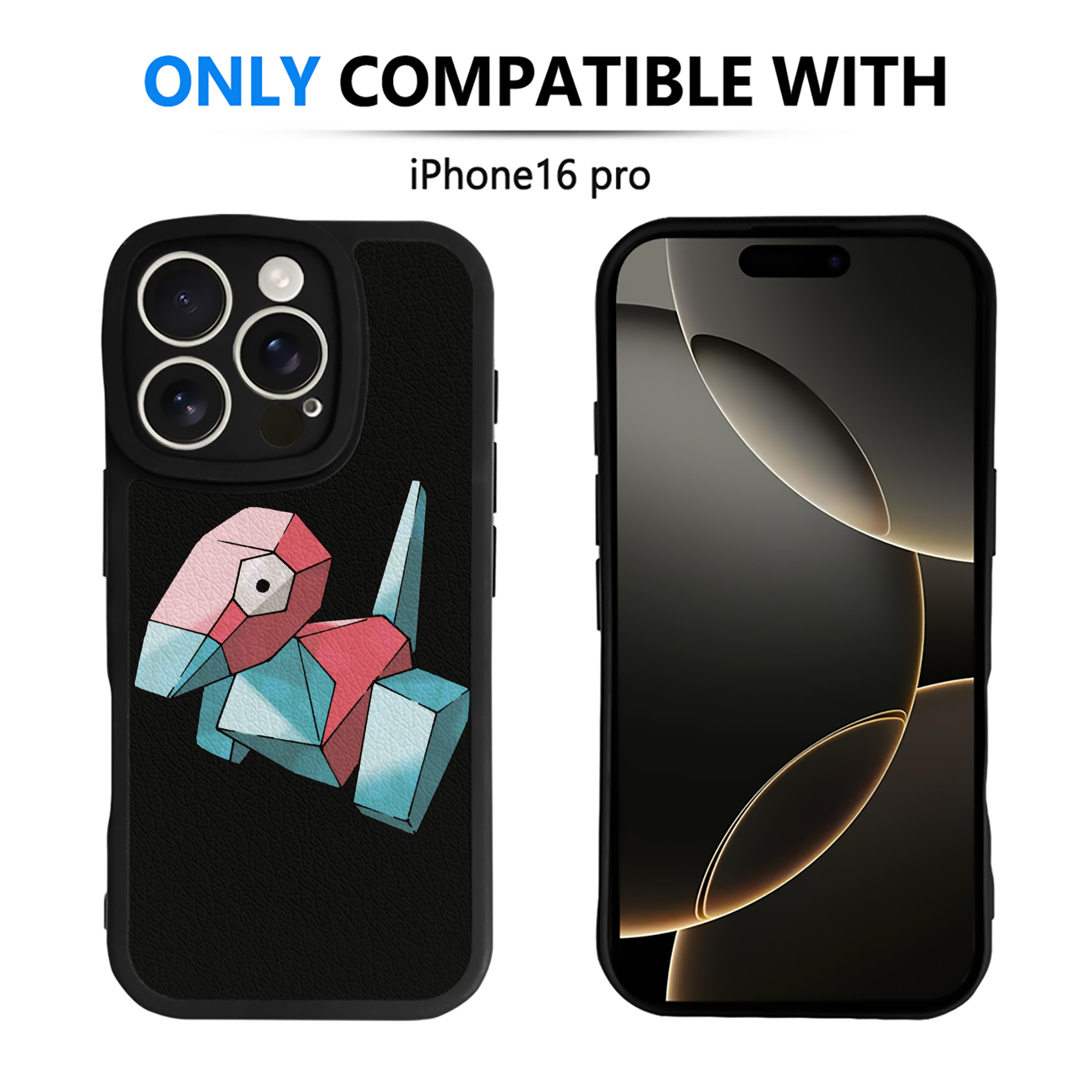（画像用） ポケットモンスター Pokémon 【iPhone 16シリーズ対応】シリコンスマホケース（レザー調） 材質：シリコン